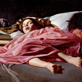Dreaming Girl by Noah Buchanan, Oil on Linen, 48x26