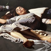 Dreaming Woman by Noah Buchanan, Oil on Linen, 27x48