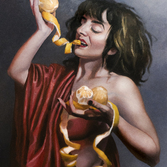 Allegory of the Lemon Peel by Sofiya Kuzmina, Oil on Canvas, 16x20